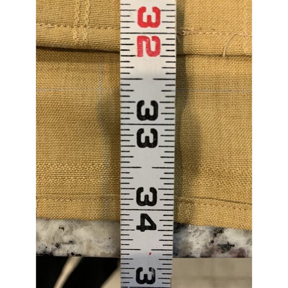 Pronti By Phita Mens 4XL 48x32 Suit 2pc Shirt Pants mustard plaid big tall - Picture 7 of 16